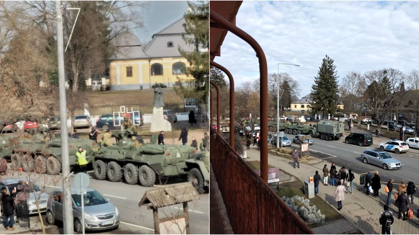 Videó: Nem mindennap látni ilyet - Megérkezett a hadsereg Vásárosnaményba