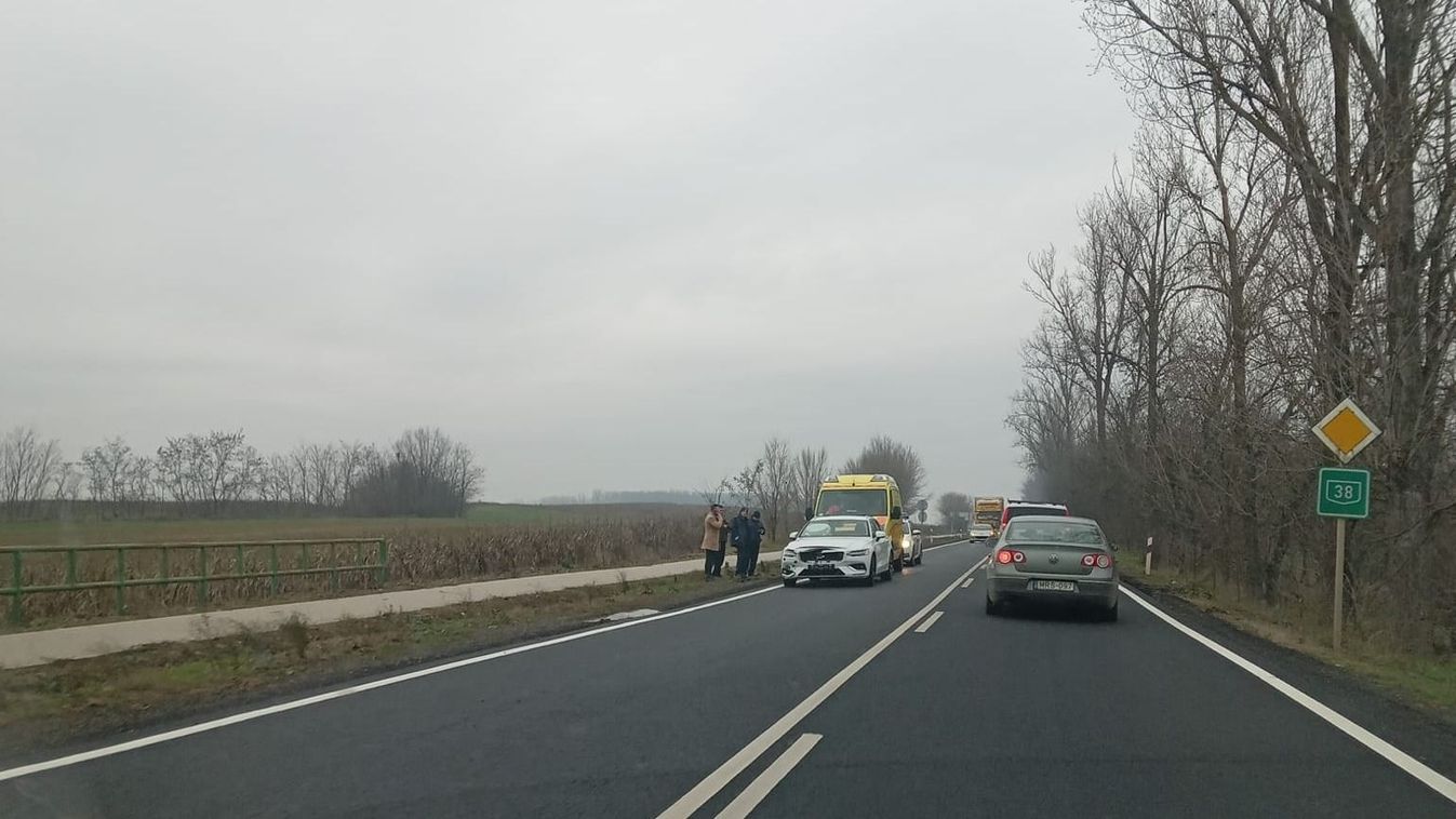 Vadgázolás Nyírteleknél - Félpályás útzár
