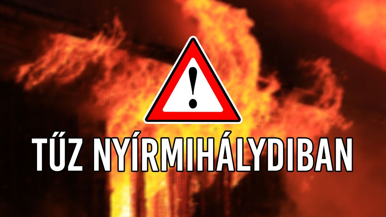 Melléképület gyulladt ki Nyírmihálydiban – két egység oltja a tüzet