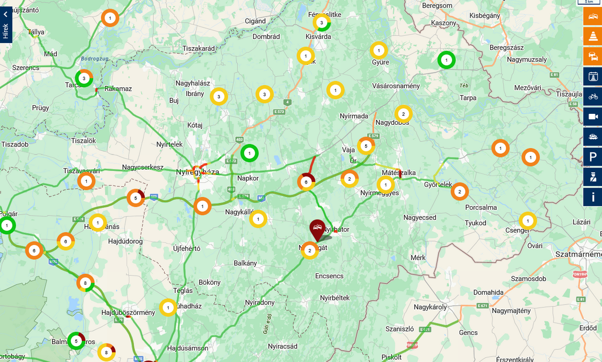 útépítés, M3-as autópálya, Szabolcs-Szatmár-Bereg, aszfaltozás, útlezárás