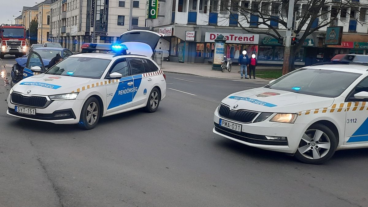 Baleset történt Nyíregyházán