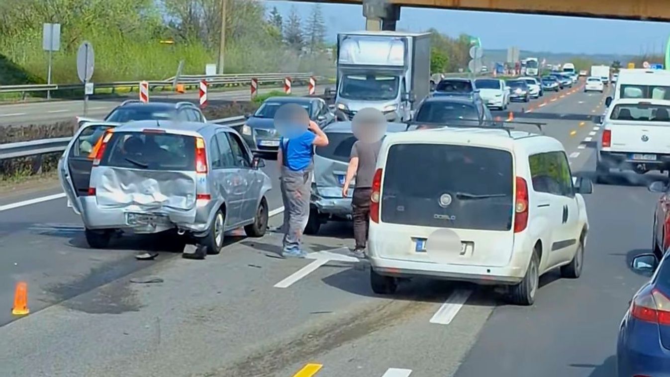 Baleset okoz fennakadást az M3-as autópályán, egyelőre áll a forgalom!