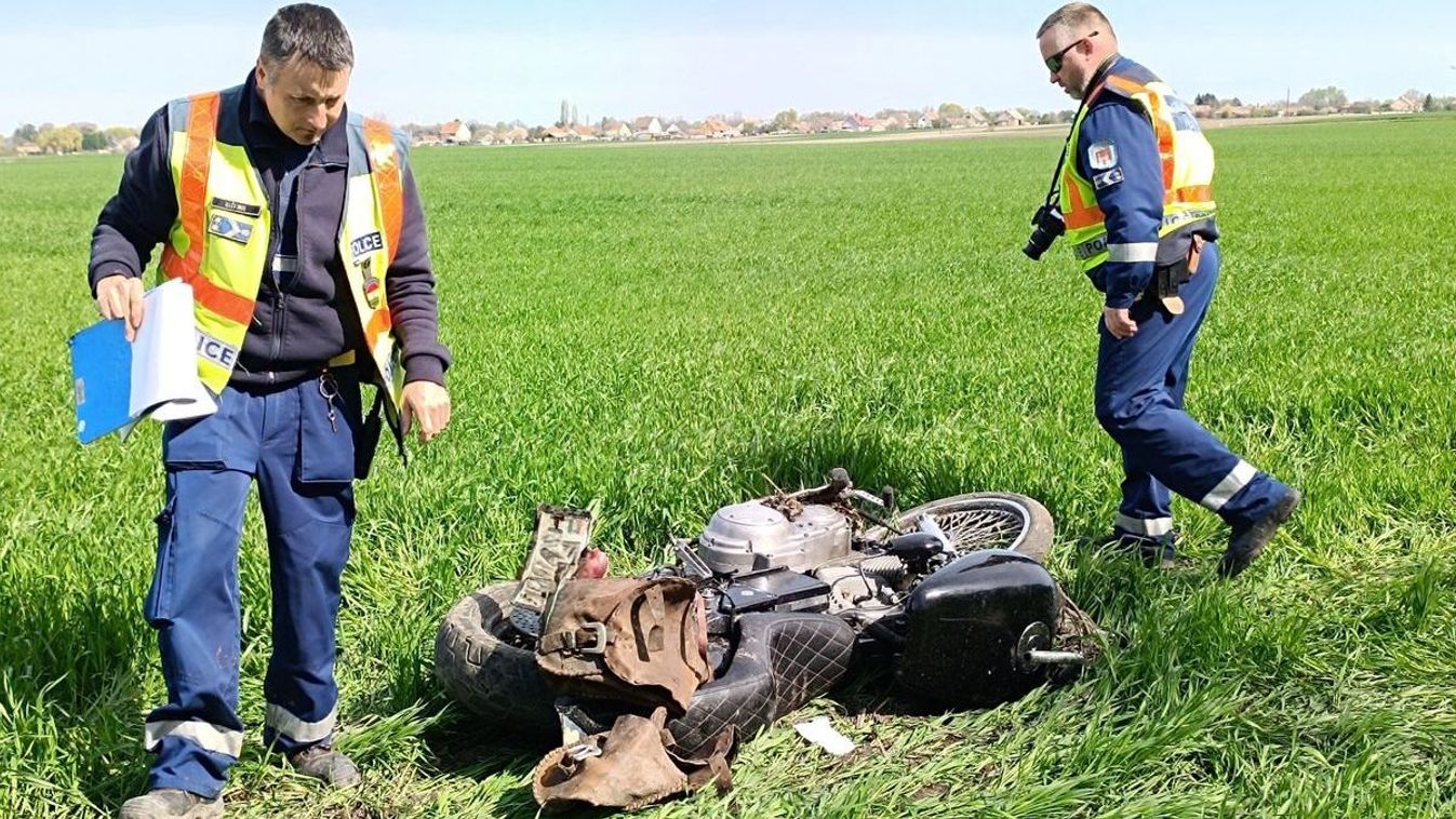 Órákkal később találták meg a leszakadt karú motorost, a balesetet nem élt túl