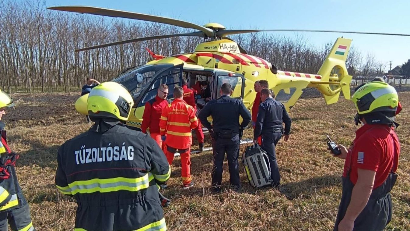 Brutális baleset, mentőhelikoptert is riasztottak a helyszínre!