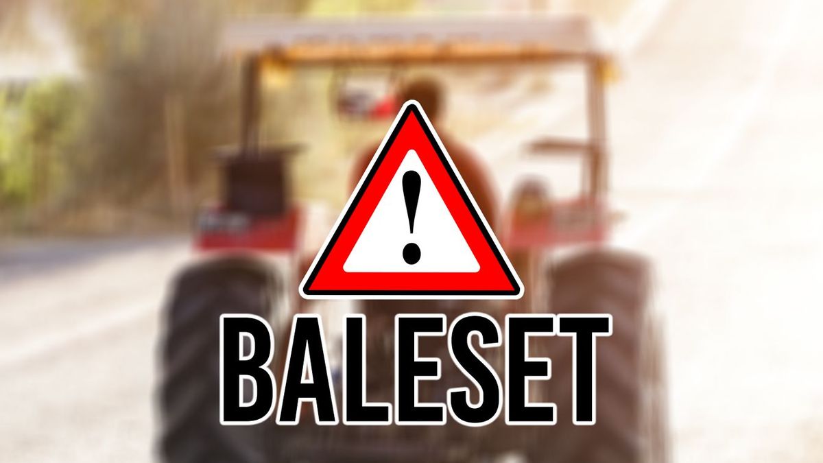 traktor autó baleset Tuzsér