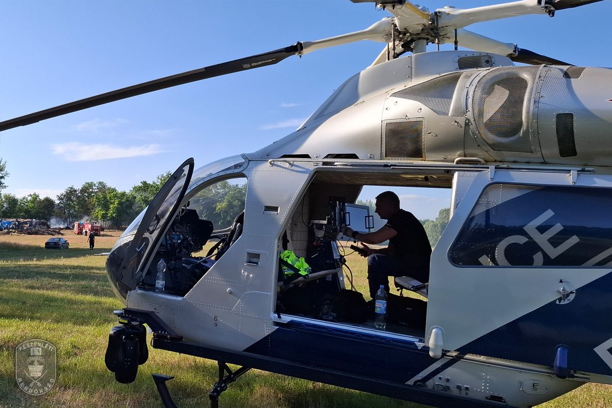 Helikopter tűz Szabolcsban rendőrség