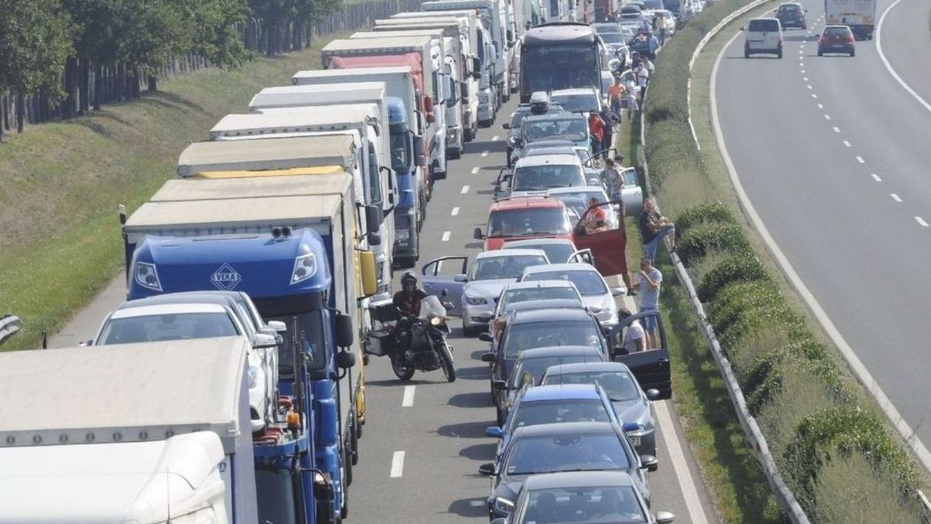 Frontális karambol az M3-ason Nyíregyházánál– torlódás, lassan haladó forgalom (frissítve!)